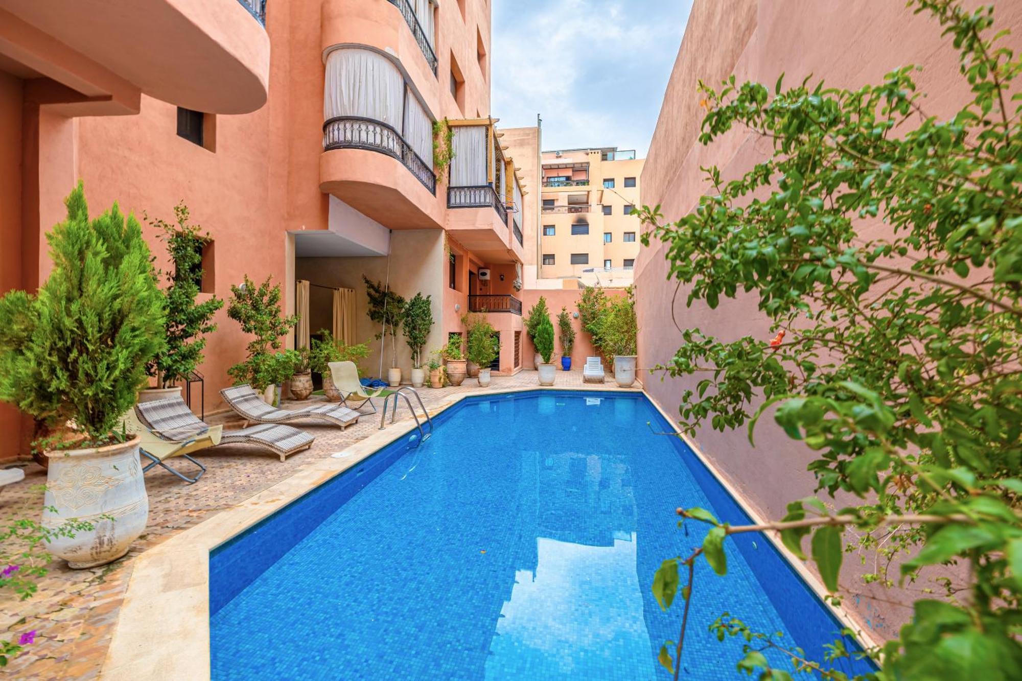 Le Jasmin - Appartement Authentique A Gueliz Marrakesz Zewnętrze zdjęcie